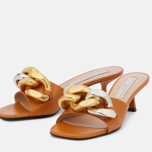 Stella McCartney Falabella kitten heel sandals